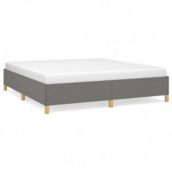 Boxspringbett Dunkelgrau 160x200 cm Stoff