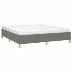 Boxspringbett Dunkelgrau 160x200 cm Stoff