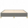 Boxspringbett Dunkelgrau 160x200 cm Stoff