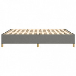 Boxspringbett Dunkelgrau 160x200 cm Stoff