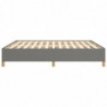 Boxspringbett Dunkelgrau 160x200 cm Stoff