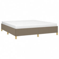 Boxspringbett Taupe 160x200 cm Stoff