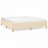 Boxspringbett Creme 160x200 cm Stoff