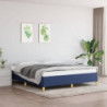 Boxspringbett Blau 160x200 cm Stoff