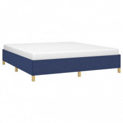 Boxspringbett Blau 160x200 cm Stoff