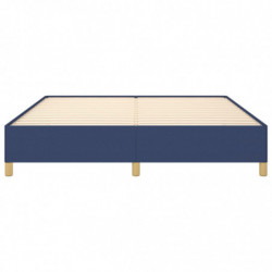 Boxspringbett Blau 160x200 cm Stoff