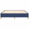 Boxspringbett Blau 160x200 cm Stoff