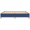 Boxspringbett Blau 160x200 cm Stoff