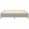 Boxspringbett Hellgrau 180x200 cm Stoff