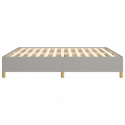 Boxspringbett Hellgrau 180x200 cm Stoff