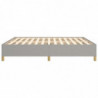 Boxspringbett Hellgrau 180x200 cm Stoff