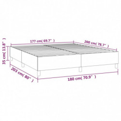 Boxspringbett Hellgrau 180x200 cm Stoff