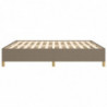 Boxspringbett Taupe 180x200 cm Stoff