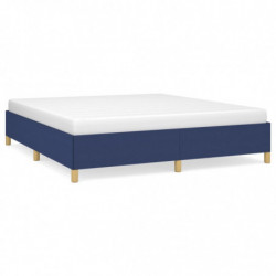 Boxspringbett Blau 180x200 cm Stoff