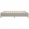 Boxspringbett Hellgrau 200x200 cm Stoff