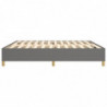 Boxspringbett Dunkelgrau 200x200 cm Stoff