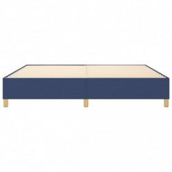 Boxspringbett Blau 200x200 cm Stoff