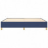 Boxspringbett Blau 200x200 cm Stoff