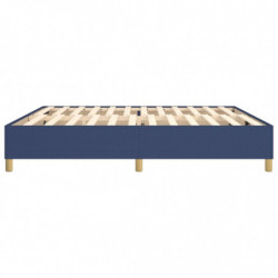 Boxspringbett Blau 200x200 cm Stoff