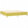 Boxspringbett Grün 200x200 cm Stoff