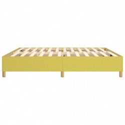 Boxspringbett Grün 200x200 cm Stoff