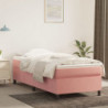 Boxspringbett Rosa 80x200 cm Samt