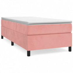 Boxspringbett Rosa 80x200 cm Samt