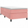 Boxspringbett Rosa 80x200 cm Samt