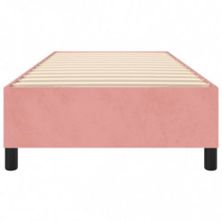 Boxspringbett Rosa 80x200 cm Samt