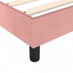 Boxspringbett Rosa 80x200 cm Samt