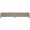 Boxspringbett Hellgrau 90x190 cm Samt