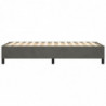 Boxspringbett Dunkelgrau 90x190 cm Samt