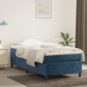 Boxspringbett Dunkelblau 90x190 cm Samt