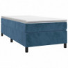 Boxspringbett Dunkelblau 90x190 cm Samt