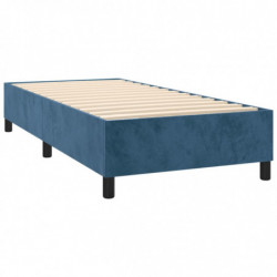 Boxspringbett Dunkelblau 90x190 cm Samt