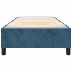 Boxspringbett Dunkelblau 90x190 cm Samt