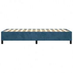 Boxspringbett Dunkelblau 90x190 cm Samt