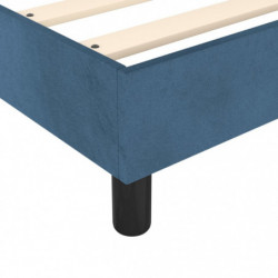 Boxspringbett Dunkelblau 90x190 cm Samt