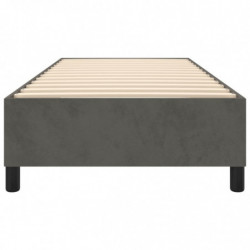 Boxspringbett Dunkelgrau 90x200 cm Samt