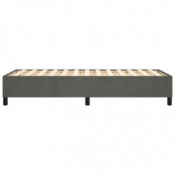 Boxspringbett Dunkelgrau 90x200 cm Samt