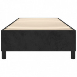 Boxspringbett Schwarz 90x200 cm Samt