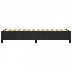 Boxspringbett Schwarz 90x200 cm Samt