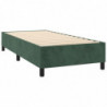 Boxspringbett Dunkelgrün 90x200 cm Samt