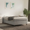 Boxspringbett Hellgrau 120x200 cm Samt