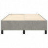 Boxspringbett Hellgrau 120x200 cm Samt