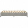 Boxspringbett Hellgrau 120x200 cm Samt