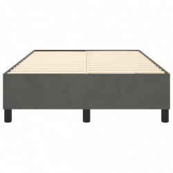 Boxspringbett Dunkelgrau 120x200 cm Samt