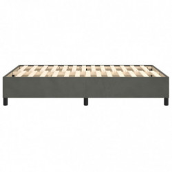 Boxspringbett Dunkelgrau 120x200 cm Samt