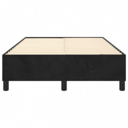 Boxspringbett Schwarz 120x200 cm Samt