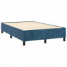 Boxspringbett Dunkelblau 120x200 cm Samt